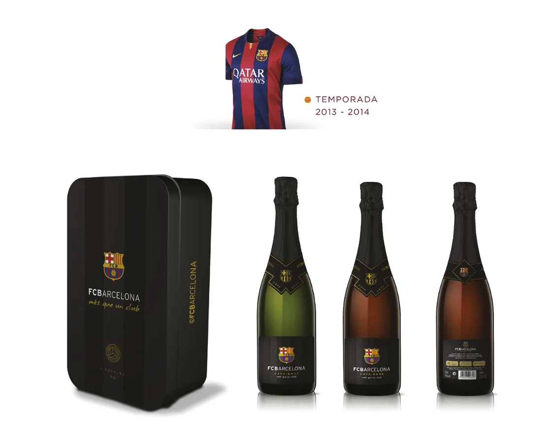 Colección FC Barcelona — camiseta, estuche y botellas