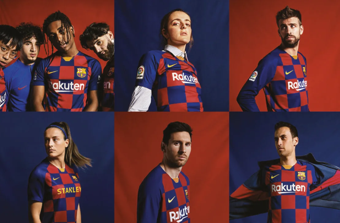 Montaje de jugadores del FC Barcelona — temporada 2019/20