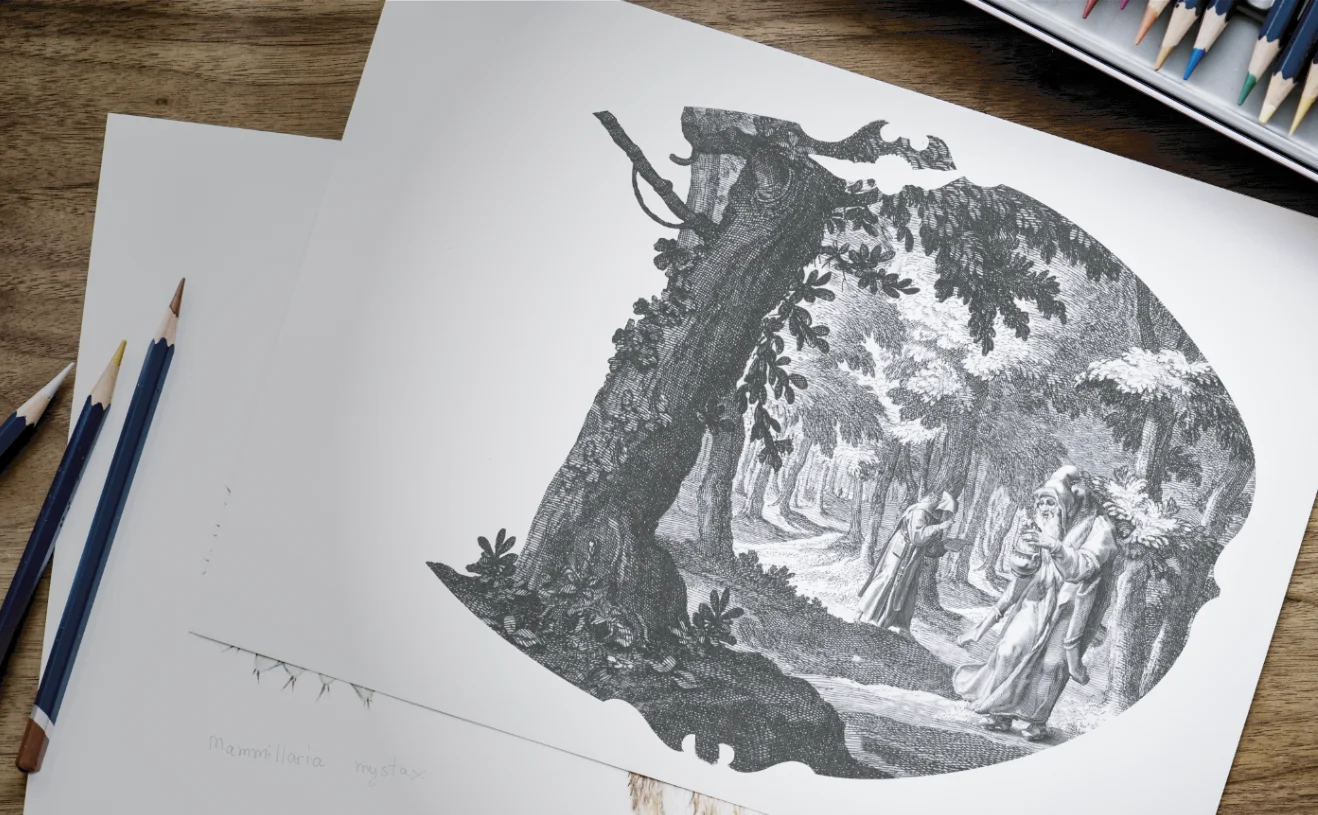 Sketch original — investigación iconográfica